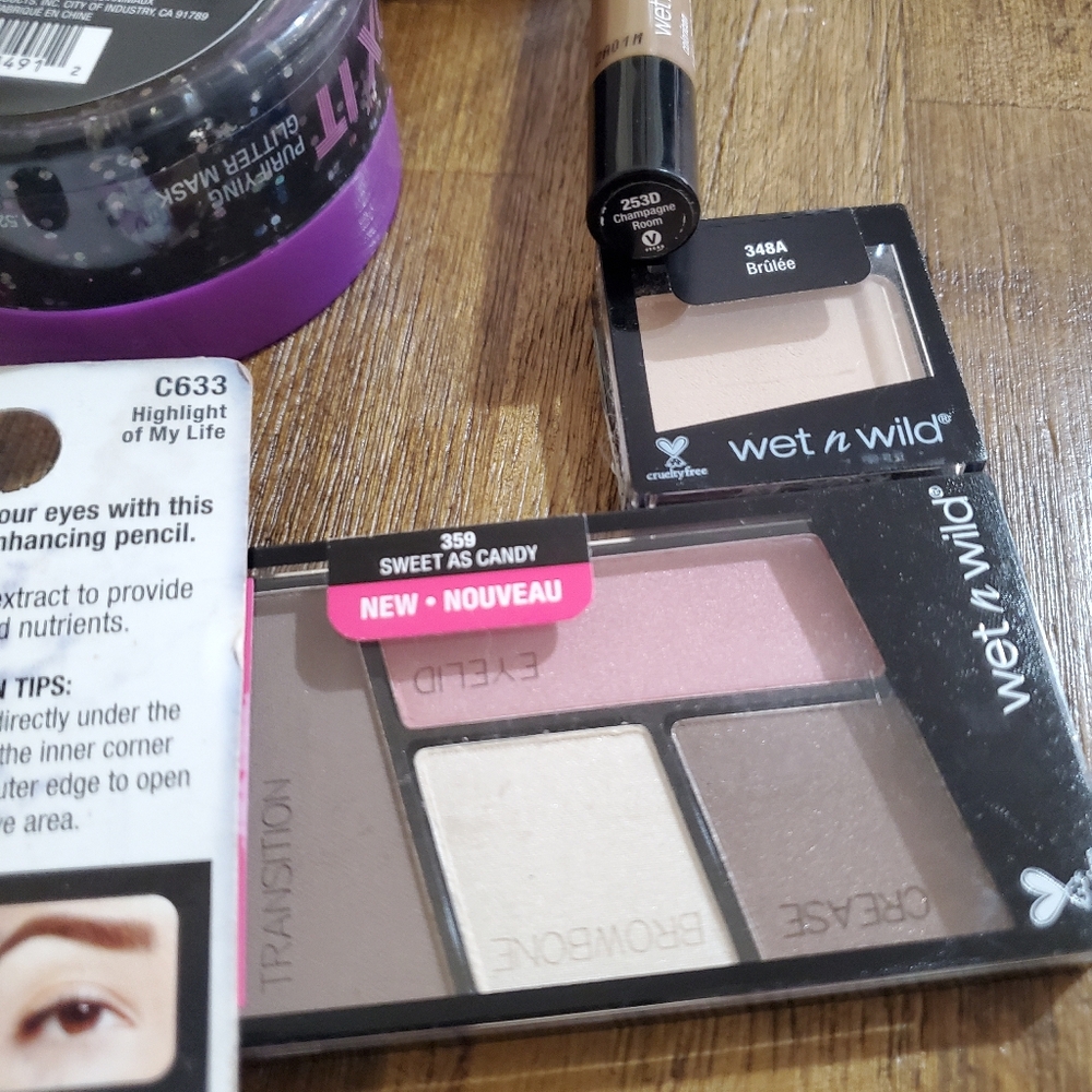 14 Wet n Wild Makeup & Skincare Lot - Eyeshadow / Glitter Mask / Setting Powder - Picture 12 of 13